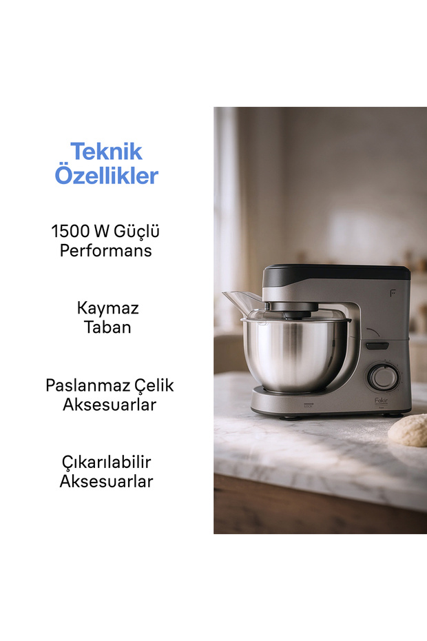 Arya 1500 Watt Mutfak Şefi - Silver - 3