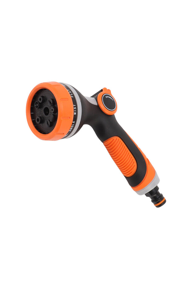 Orange Garden Hose Nozzle Sprayer 10 Modes Heavy Duty Handheld Water Hose Nozzle High Pressure Garde