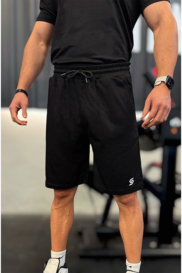 Sapeur Erkek Spor Şort - Slim Fit Antrenman & Fitness Şortu