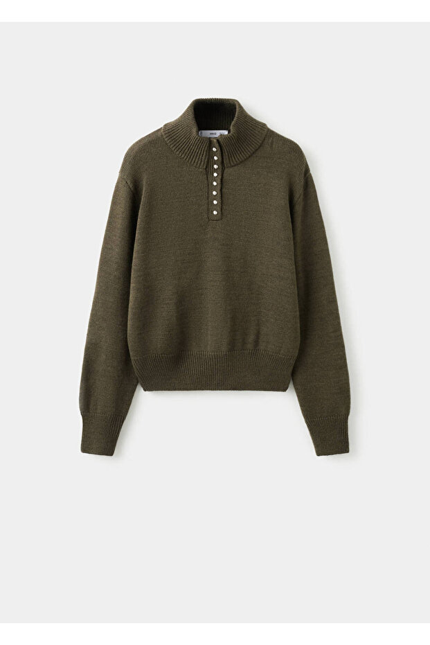 Perkins Collar Button Sweater - 3