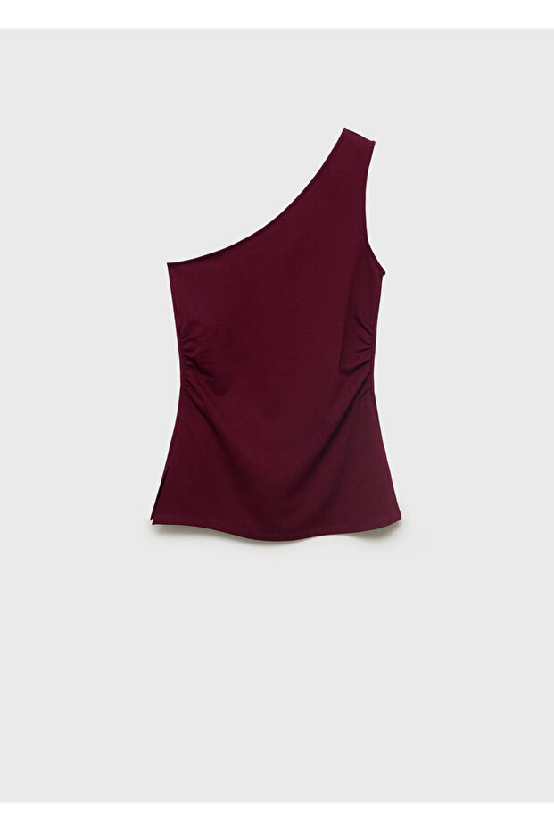 Drape Asymmetrical Blouse - 3