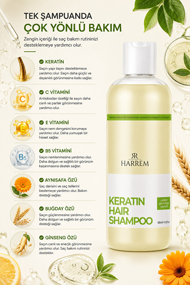 Keratin Şampuan 400 ml - 4