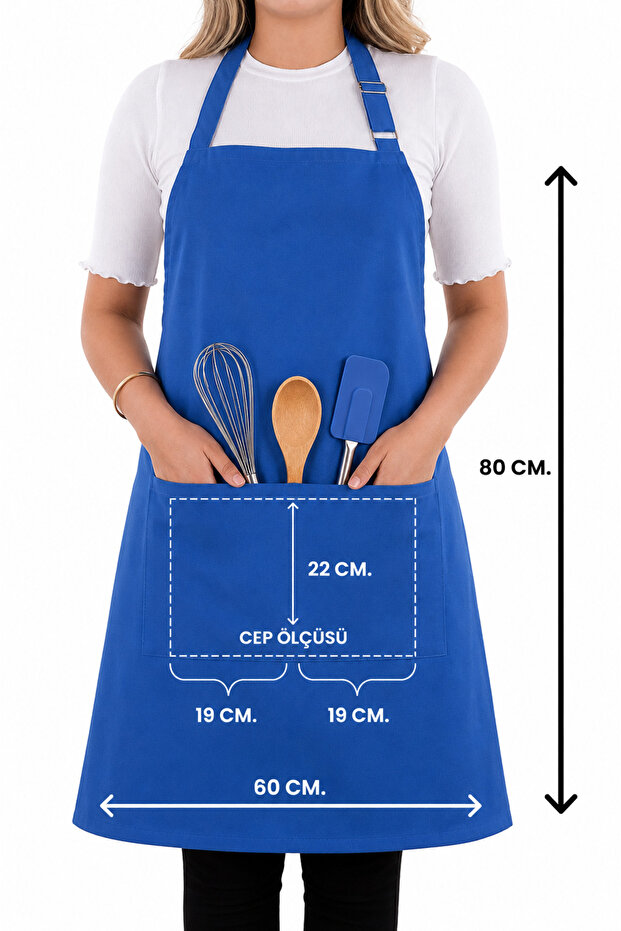 Simple kitchen apron with adjustable strap - 6