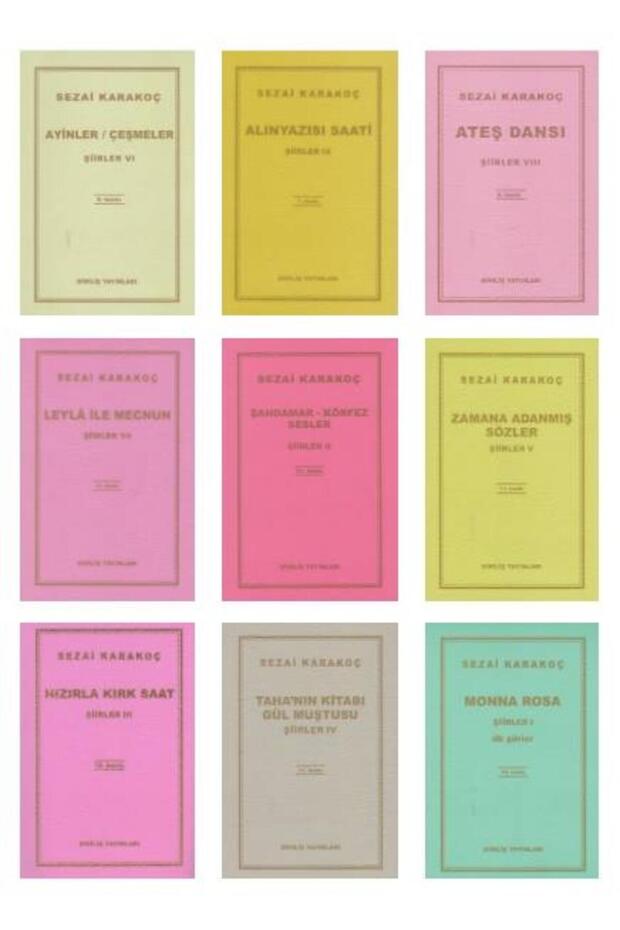 Sezai Karakoç Şiirleri 9 Kitap Set