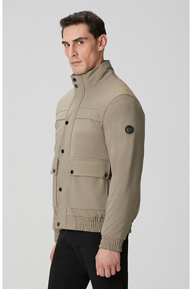 Açık Haki Bomber Mont - 4