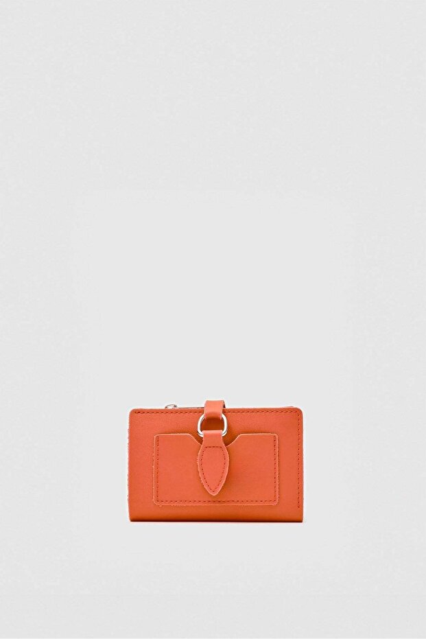 Kiki Snap Closure Women's Wallet Orange