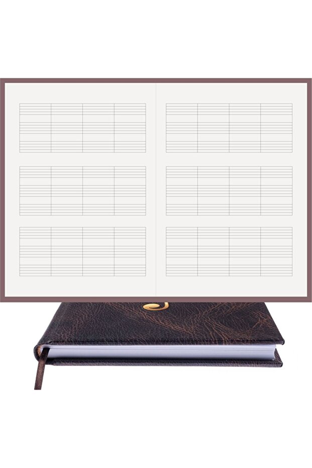 Piano Notepad (KEY-FREE THREE PORT) 100% Handmade, Hand Stitched - Coated Binding (A/5)