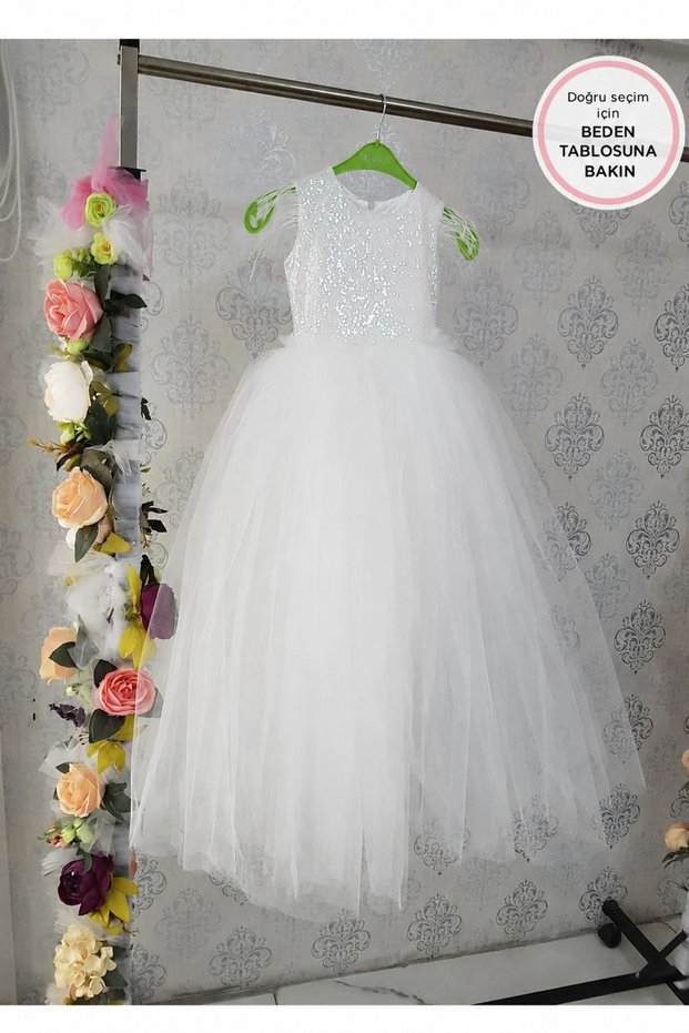 Children's Long Back Bow Dresses