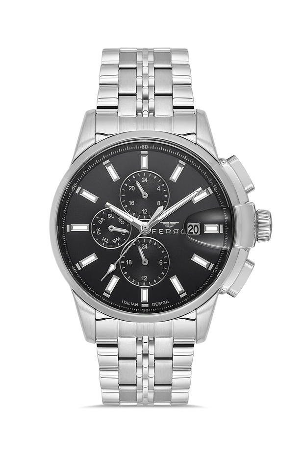 Silver Steel Band Men's Wrist Watch Fm40135A-A2