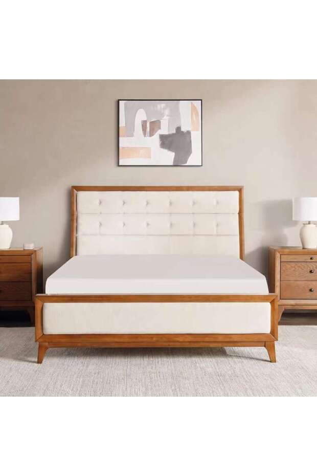 Lyrah King Bed 180x200cm - Walnut
