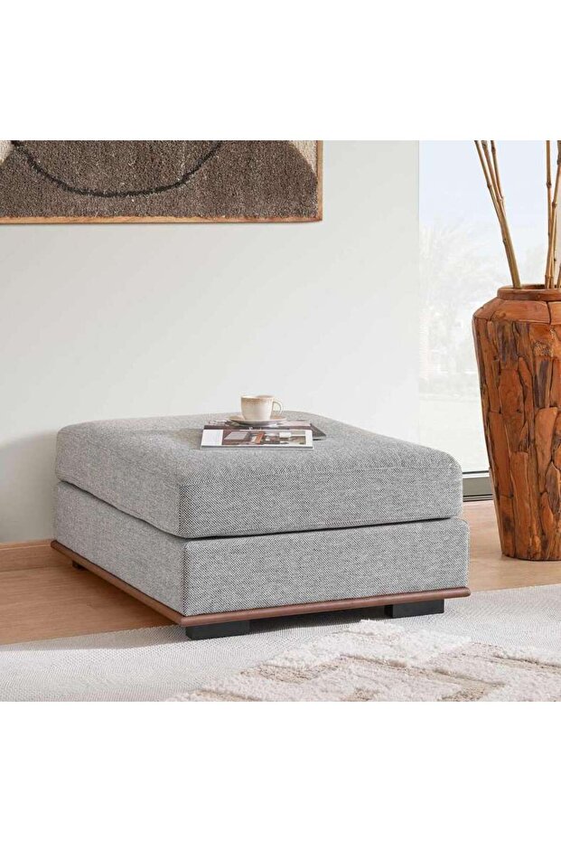 Monro Ottoman - Dark Grey