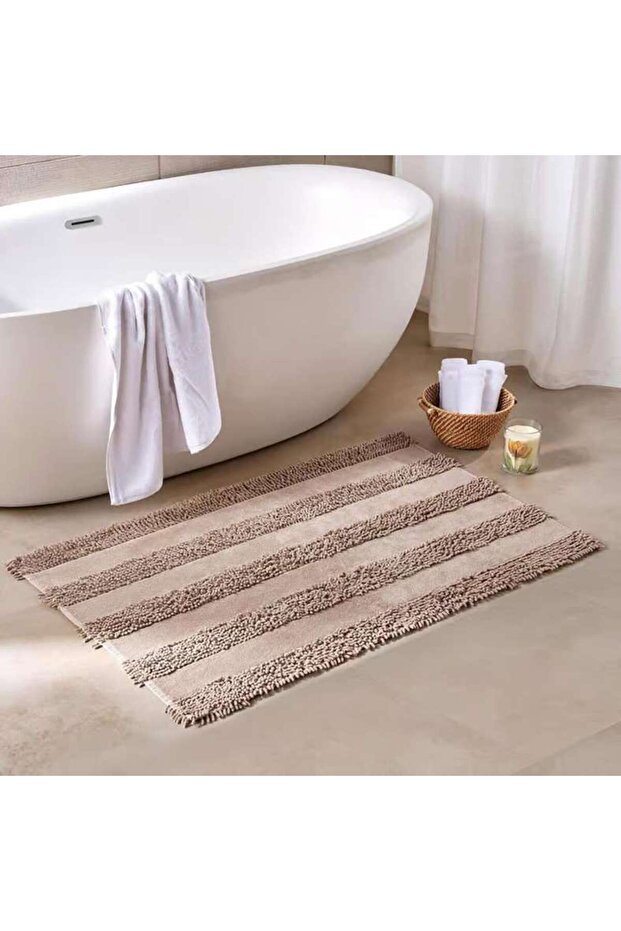 Havensoft Chenille Turkish Cotton Bathmat 70x120 Cm -beige