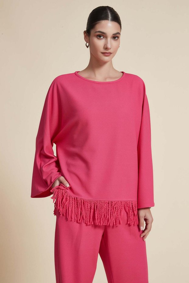 Plain Long Sleeve Blouse