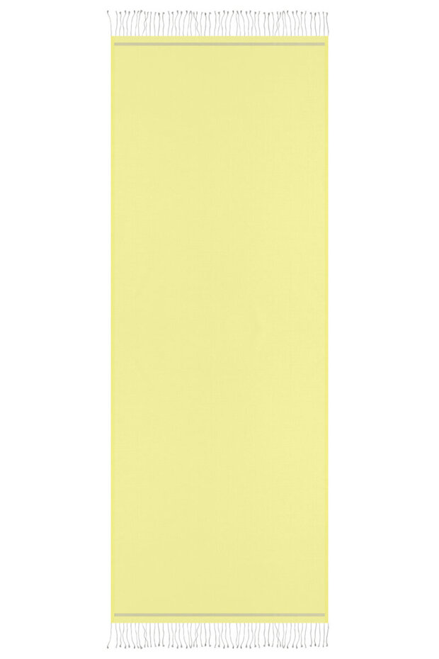 Lime Gray Double Sided Silk Shawl - 4