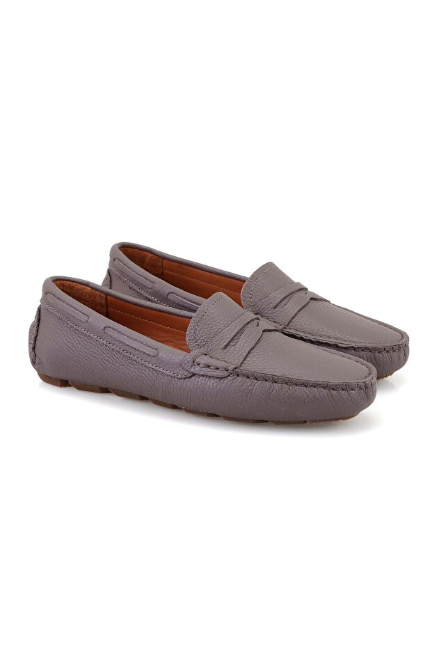 Women's Mink Leather Loafer