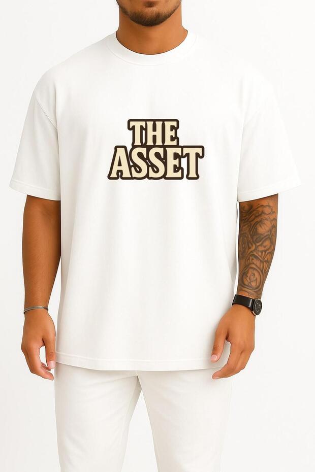Oversized the Asset Foreign Series Chest Printed Unisex T-Shirt
