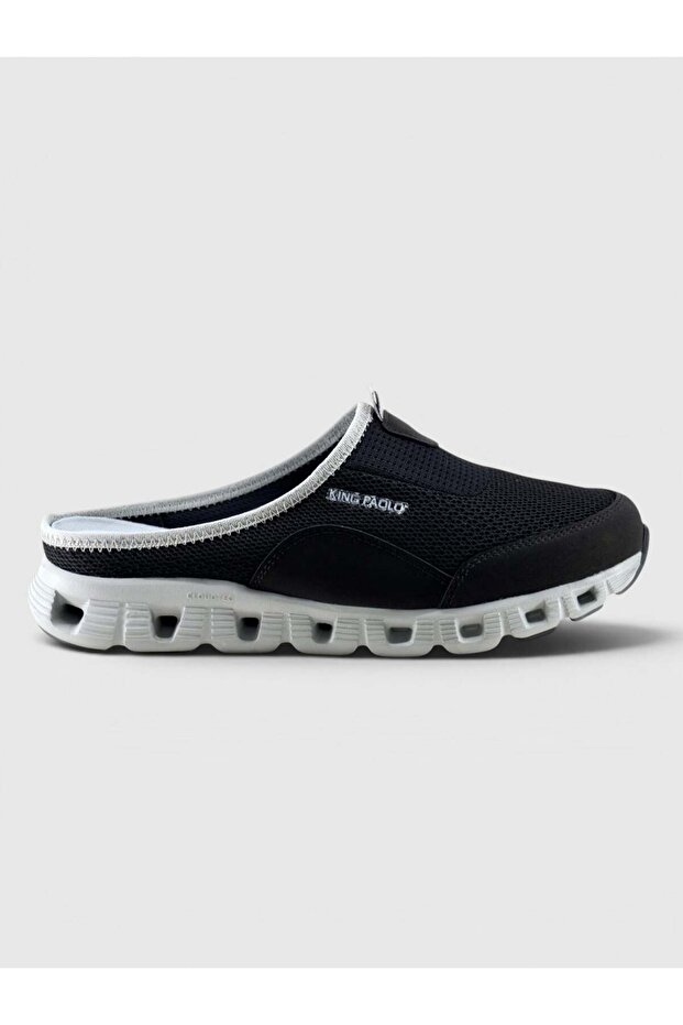 H1262 Sanderland - Black - Gray - Men's Sandals
