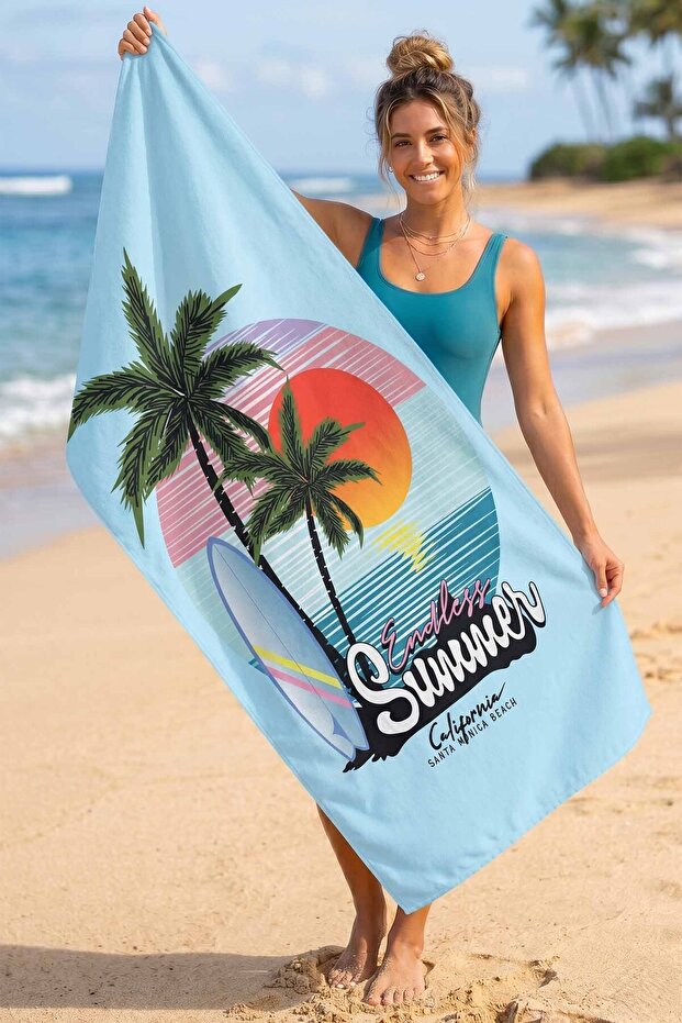 منشفة شاطئ مطبوعة رقمية من Endless Summer مقاس 75 × 150 سم