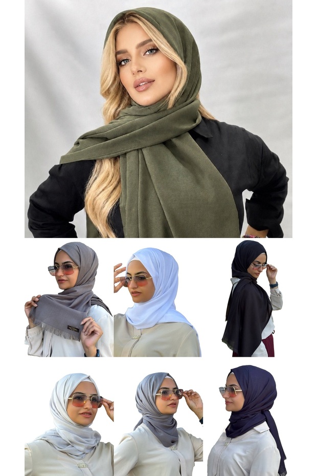 7 Shawls with Fiskuvi 110 Grams of Basmina