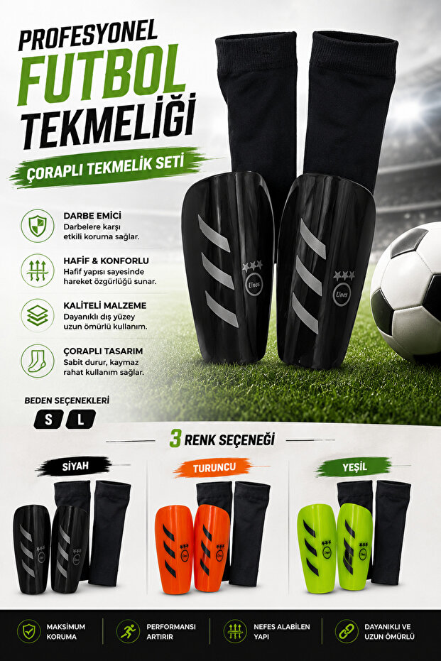 Unes'X Professional Shin Guard Socks Shinguard Football Shinguard