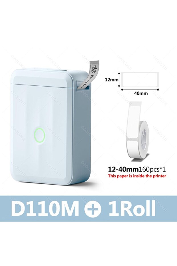 D110M Add 1Roll Niimbot D110 Smart Portable Label Printer Mini Pocket Thermal Sticker Maker Self-adh