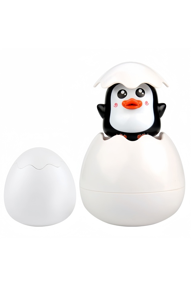 Little Penguin Baby Toys|Summer Baby Bathroom Bath Toys|Floating Water Spray Egg|Hatching Egg Spray