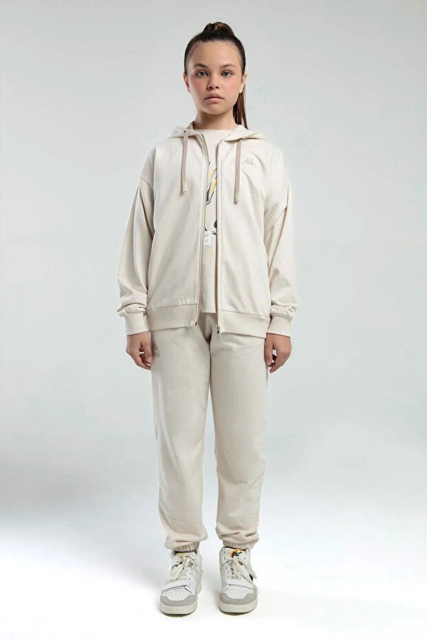 5-16 Years Licensed Girl's Cardigan-Beige