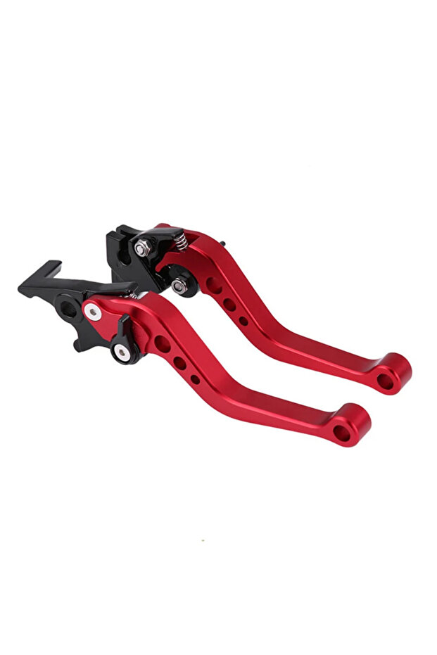Red Universal Motorcycle Brake levers Motorcycle Accessories Modified Horn Adjustable Hand Lever GY