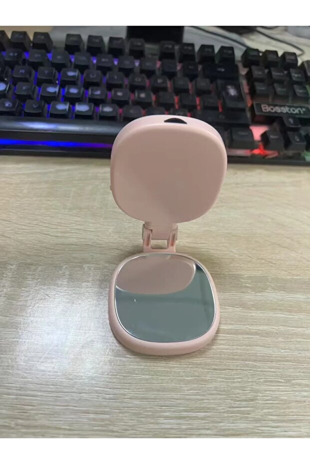 Pink Magnetic Selfie Light for MagSafe iPhone 360° LED Ring Fill Light with Mirror Perfect for Selfi