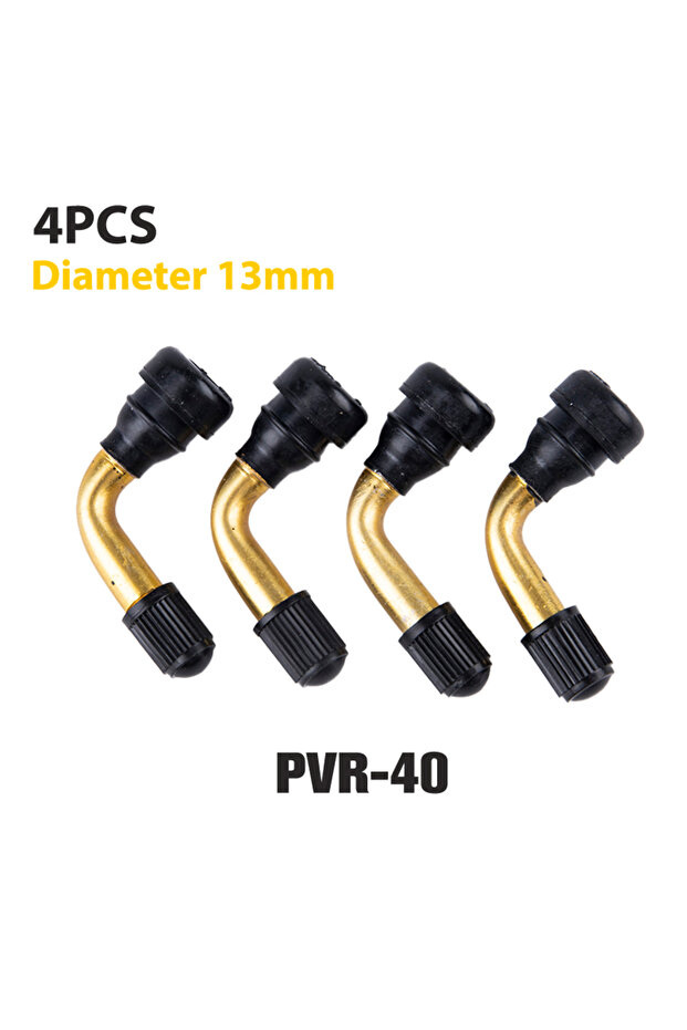 PVR-40 4Pcs/set 90 Degrees Rubber Angle Valve For Tubeless Tires Nipple For Tubeless Disc Wheel Nipp