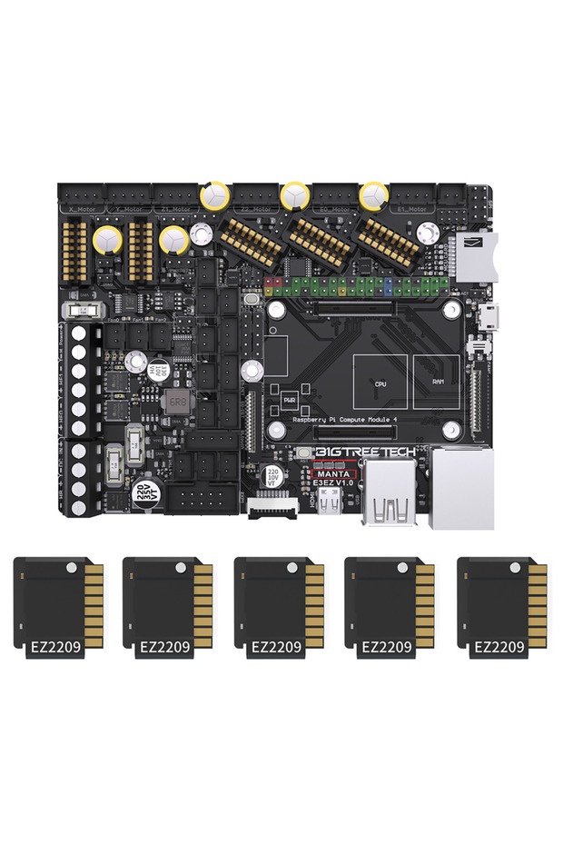 لوحة أم 5xEZ2209 BIGTREETECH BTT Manta E3EZ 32 بت TFT35 SPI شاشة تعمل باللمس Raspberry Pi