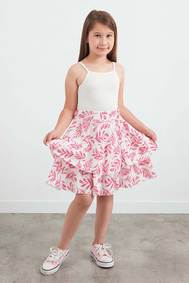 Patterned Girl's Skirt