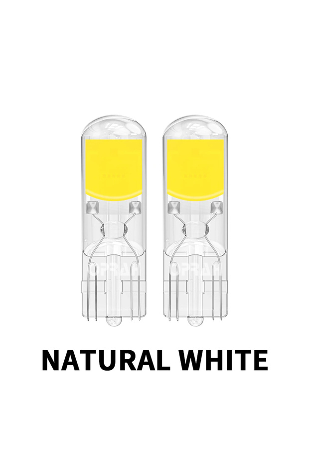 Natural White T10 2X T10 W5W 194 T15 W16W LED Bulbs Reading Lights COB Auto Brake Lamp Glass Sapphi