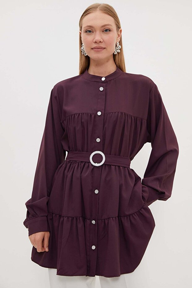 Fullamodest Belted Stoned Tunic