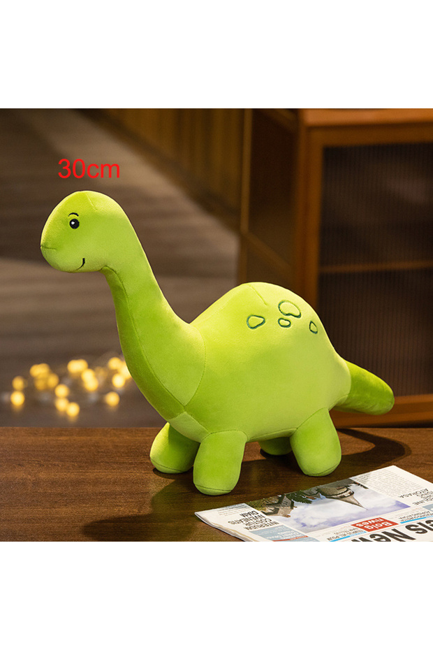 Green 30cm Cartoon Colorful Dinosaur Plush Toy Cute Stuffed Animals Triceratops Plushies Kawaii Soft