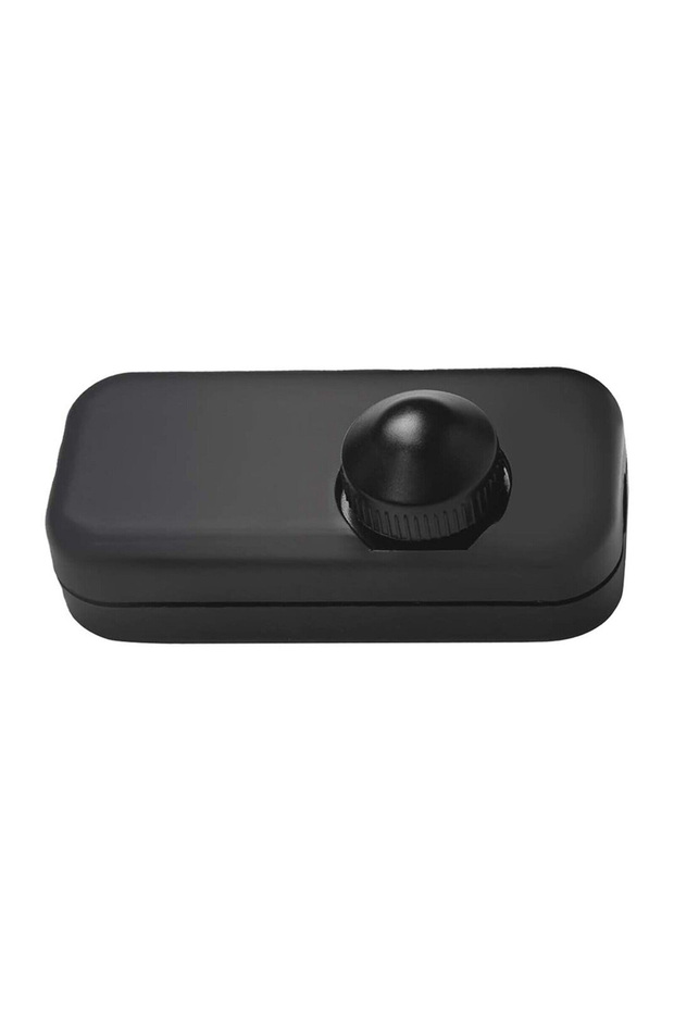 black 1PC LED Dimmer Switch Inline Built-In Rotary Knob 80*36*36mm 220-240V Control Dimmer 2-Color F