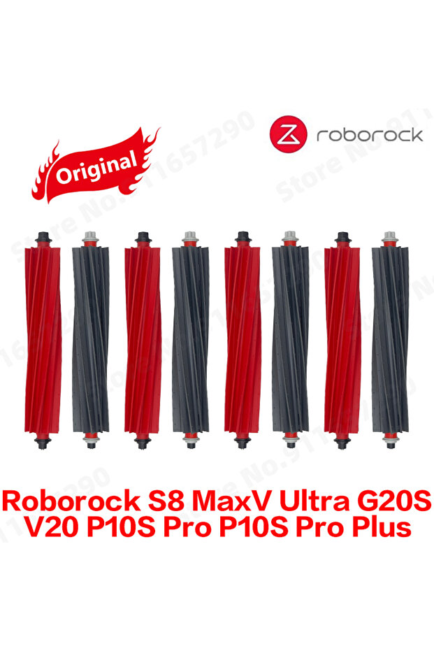 roborock 8 Pcs Roborock S8 MaxV Ultra G20S V20 P10S Pro P10S Pro Plus Main Brush Robot Vacuum Cleane