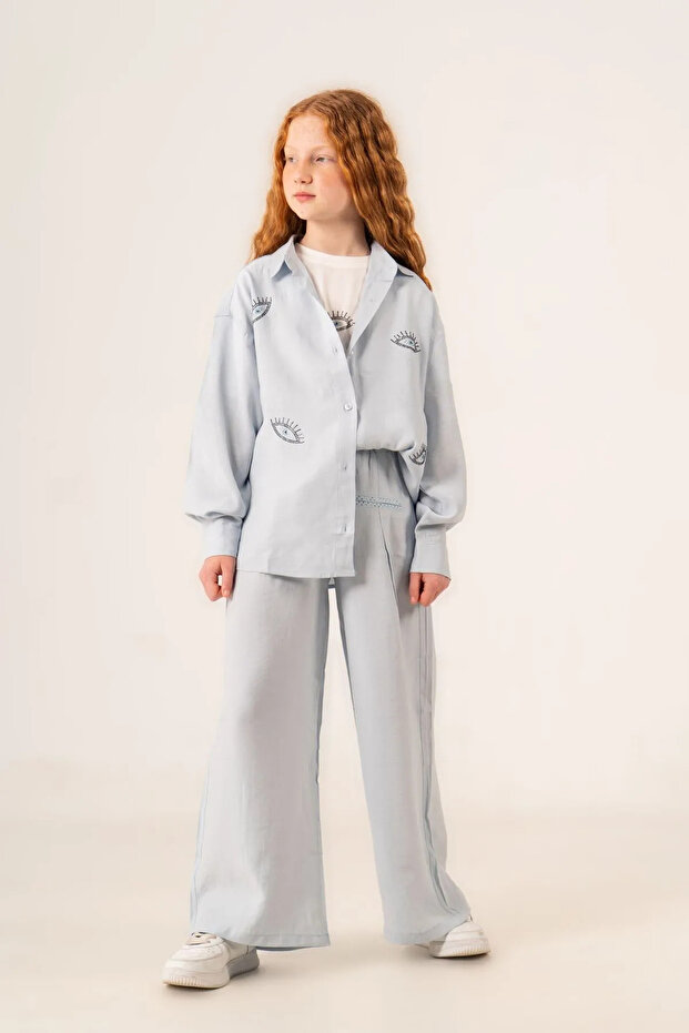 9-15 Years Old Regnum Prime Girls' 3-Piece Set-Blue