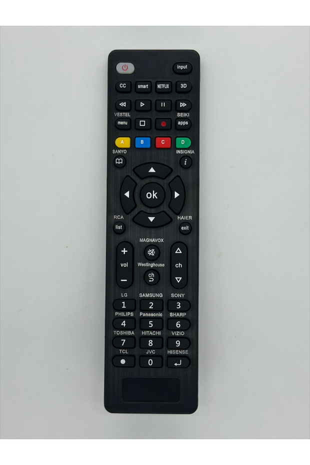 BLACK Universal Remote Control Replacement Multiple Brands of TVs for Sony for Samsung for Panasonic