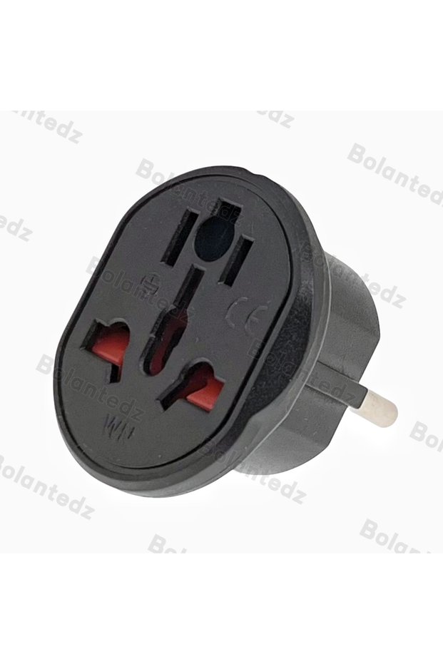 black Korea EU Plug Adapter Universal Multifunction UK EU US AU To Kr Euro Schuko Type-F Converter 1