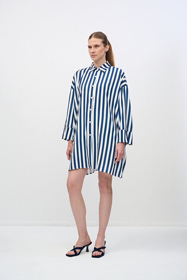 Elegant Draped Satin Shirt