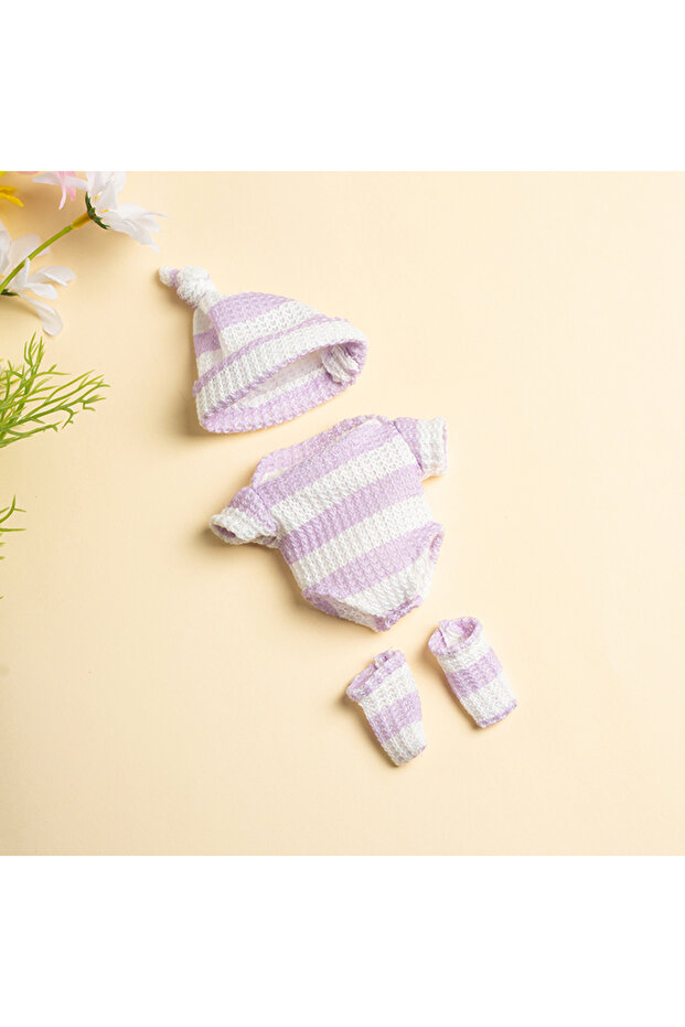 sweaterPUWH Dolls Clothes for 20cm Baby Dolls DIY Doll Accessories for 20cm Dolls Sweater Jumpsuite