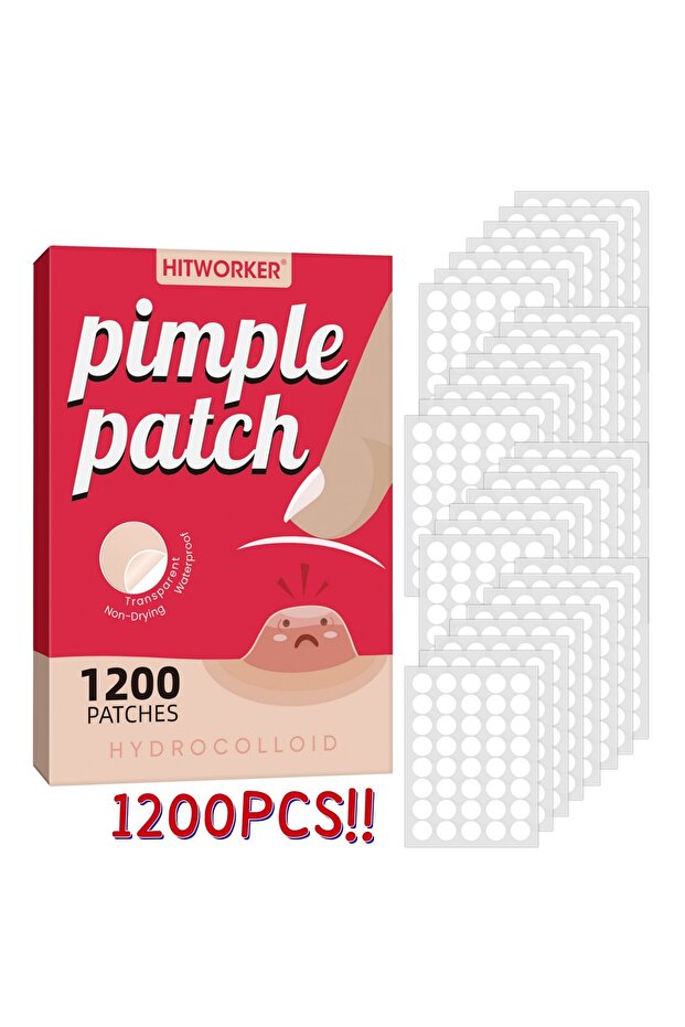 1200pcs 400/1200 Pieces Hydrogel Acne Patches for Deep Cleansing Non-Irritating Facial Skincare Esse
