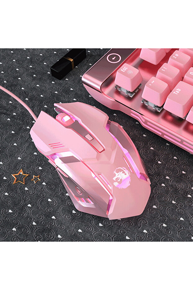 فأرة سلكية s6، فأرة ألعاب صامتة، فأرة ألعاب RGB لطيفة، 6 أزرار، فأرة كمبيوتر بصرية للمكتب، مناسبة لـ Des