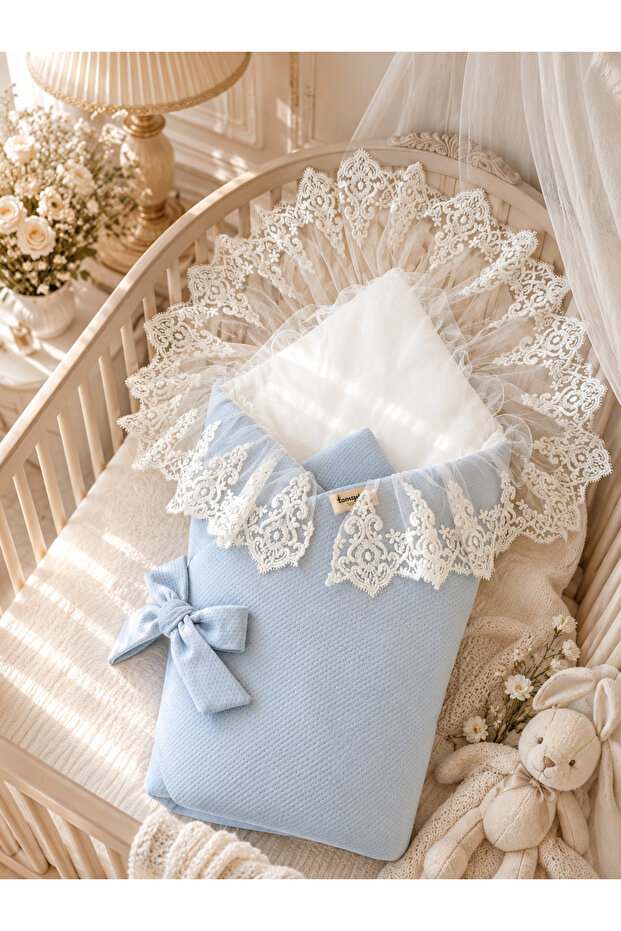Lacy Baby Blanket 100% Cotton Natural Organic Sleeping Swaddle Gift Newborn Mevlütlük