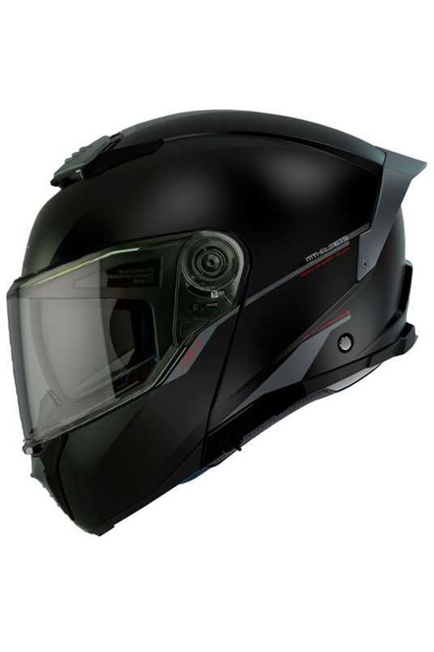 Kask Atom 2 Sv Solıd A1 Çene Açılır - MAT SİYAH