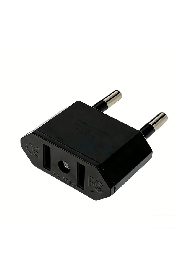 EU Plug-1 Travel Power Adapter 2 Pin US to EU Plug Converter American China to EU Europe Voltage Con