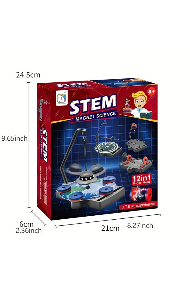 kxcl2 Physical Science Toys Children's Magnetic Magnet Set 12 in 1 Parent-child Interactive Early Ed