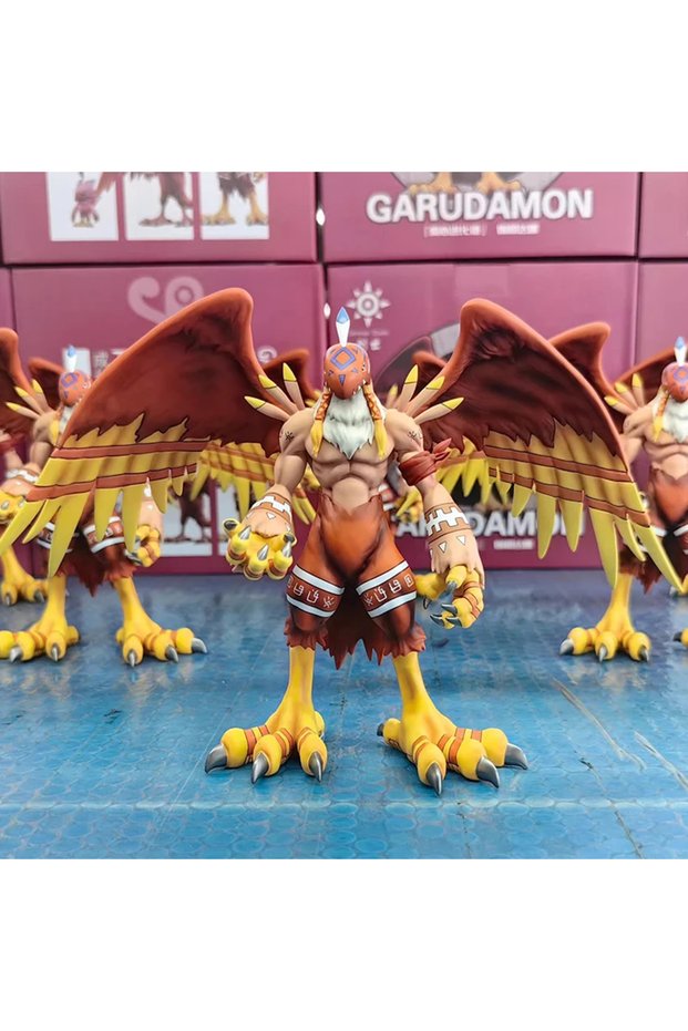 Bandai 19cm 18cm Digimon Adventure Anime Figure Garudamon Figures Stand Entirely Model Pvc Statue Do