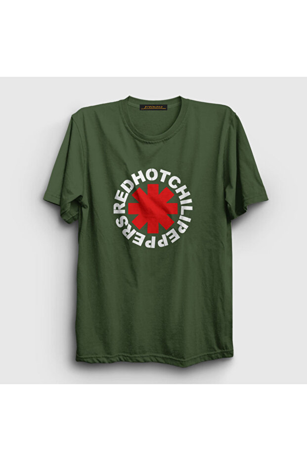 Unisex Khaki Logo Red Hot Chili Peppers T-shirt107288tt